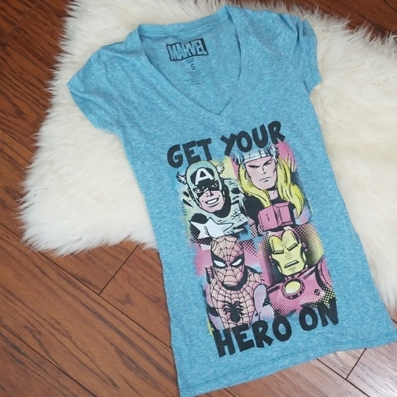 Marvel Tops - Marvel Vneck Tshirt